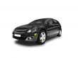 isolated black car front view 01