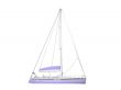 Vessel boat isolated side view