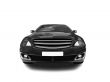 isolated black car front view 02