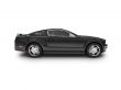 isolated black car side view