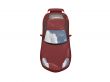 isolated red super car top view
