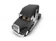 Monstertruck isolated black front view