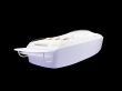 White Boat isolated back view