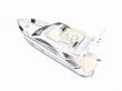 Yacht isolated back view