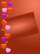 Card with hearts