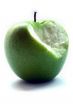Green Apple in men hand