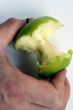 Green Apple in men hand