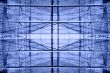 Abstract blue reflections