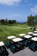 Golf carts on golf course