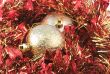 Red-golden Christmass-tree decoration