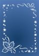 white winter ornate border