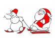 snowball and santa