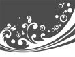 dark floral background