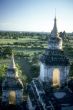 Temple details, sunset