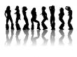 girls silhouettes