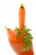 Fresh carrot juice