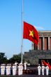 Flag of Vietnam in morning