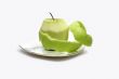 Green apple and its peel