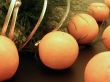 Row of oranges