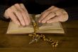 Old hands by reading the bible