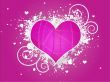 Pink Abstract Grunge Heart Design