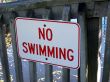 No Swimming Sign