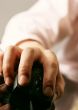 Hand with computer mouse