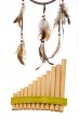Pan flute with dreamcatcher