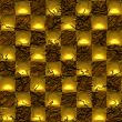 Abstract golden background structure