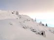 Snowy mountain top