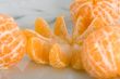Peeled tangerines