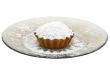 Tasty cherry cake with sugar powder