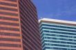 Modern buildings in urban core