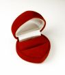 Red, velvet, gift box.
