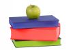 Apple with books