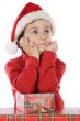 Adorable boy in christmas