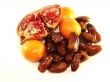 pomegranate. tangerines. dates