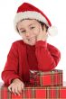 Adorable boy in christmas