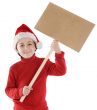 Adorable boy in christmas
