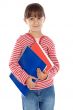 adorable girl studying