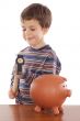 boy whit  money box
