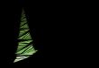 Abstract Christmas tree and copyspace