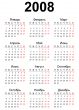 2008 calendar