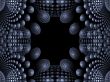 Fractal Abstract Background - Layered bubble border