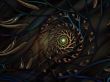 Fractal Abstract Background - Textured spiral
