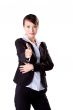 business woman with good work sign