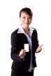 Presenting business Card