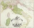 Old map of Italy