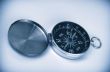 open compass in blue