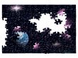 The star sky, planet, orbit.